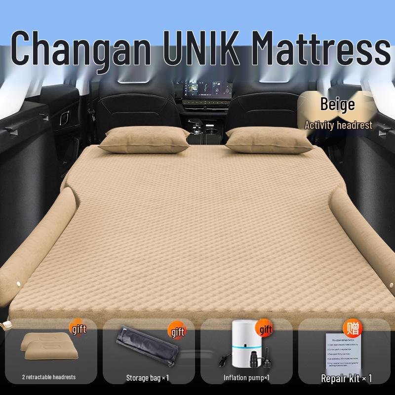 Changanunik Car Inflatable Mattress: Rear Seat Sleeping Pad & Trunk Air Cushion