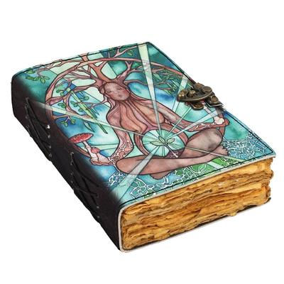 Leather Seed Mama Printed Diary Vintage Old Pages Diary for Office & Personal Use (7 X 5 Inch)