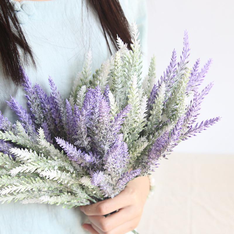 Lavender Flower Artificial Arrangement Garden Office Wedding Outdoor Decoration
