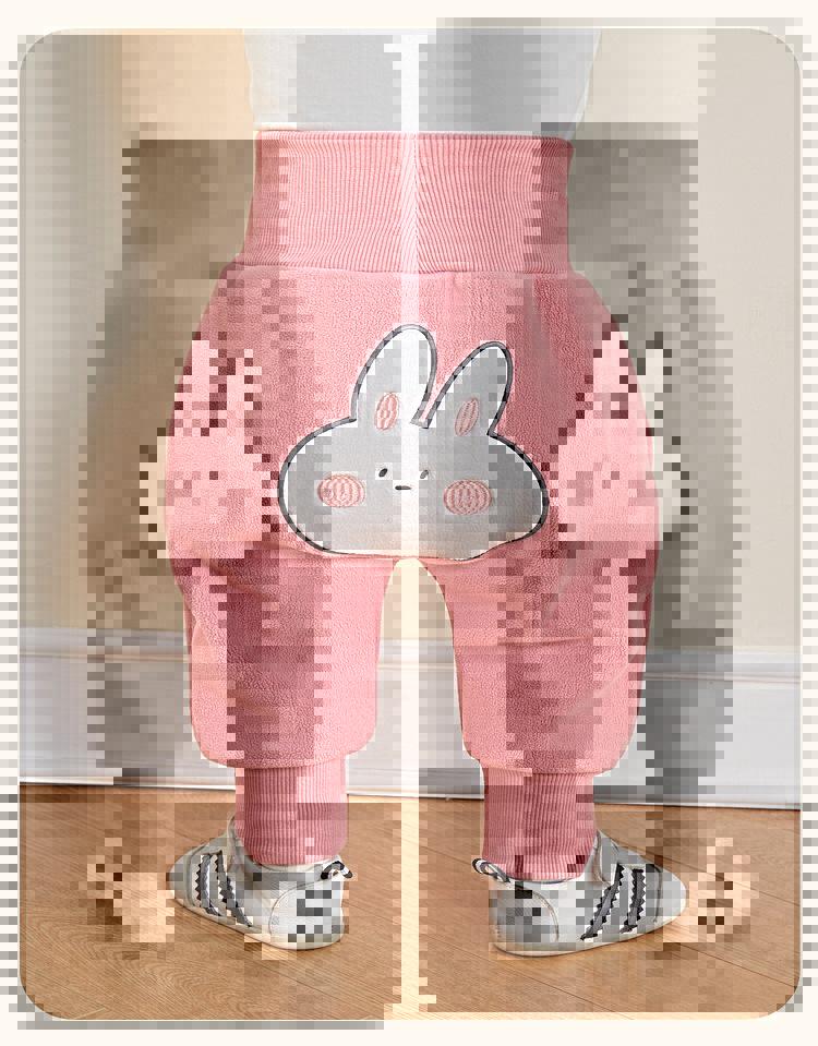 Baby Jungen Winter Fleece Leggings mit hohem Bund und Bauchschutz