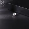 ZS 1PC 16G Cross Skeleton Finger Stainless Steel Stud Earring For Women Men Punk Rock Ear Conch Tragus Cartilag Helix Piercings