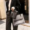 Spring and Summer Transparent Bag New Trendy Fashion Shoulder Women's Bag Casual Versatile Commuter Jelly Tote Bag