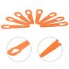 40pcs Plastic Lawn Mower Blades 40pcs Orange Plastic