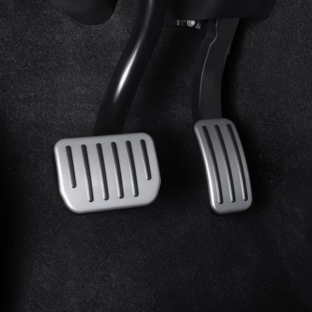 Slide Lock Design Accelerator Brake Foot Pedals Cover For Tesla Model Y YL Model 3 Performance Pedal Sets 2021-2026 Accessories