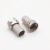 10Pcs 75-5 F Type Coaxial Adapter Copper Coax Cable Quick Connector  for RG6 Coax Cable Installation
