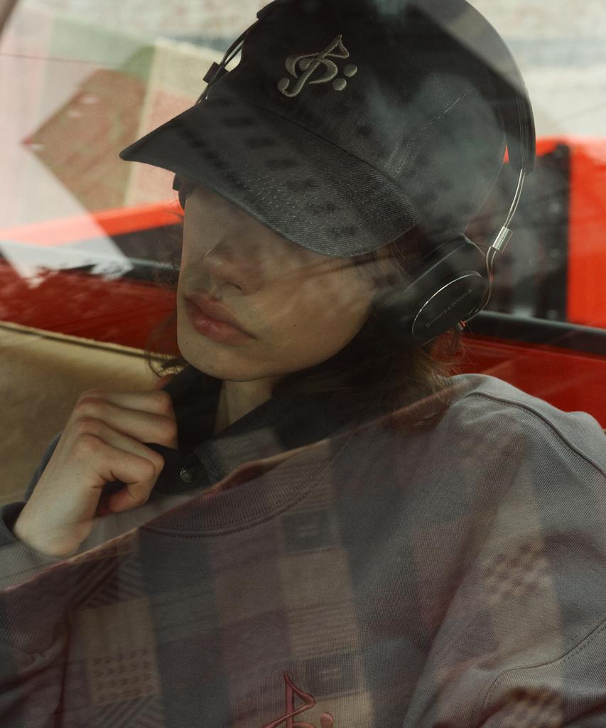 2113 STUDIO Washed Denim Ball Cap Black