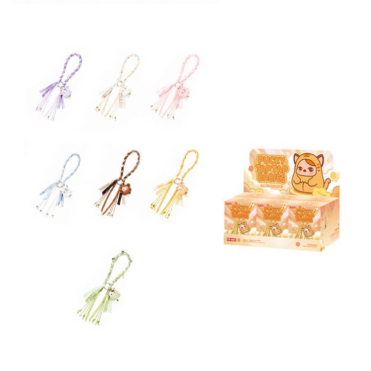 POP MART Pucky Pendant Merch Mystery Boxes Single Mystery Box/Full Box 6 Pcs PPMT-2601-0008
