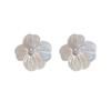 Simple flowers European and American atmosphere niche temperament versatile high-end design stud earrings