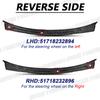 for E46 2 Door 1999-2006 Coupe BMW Windshield Wiper Cowl Panel Cover LHD 323Ci 325Ci 328Ci 330Ci M3 51718232894, RHD 51718232896