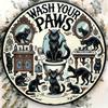 Vintage Black Cat Bathroom Decor Vintage Black Cat Bathroom Decor Sign  Pack of  X Inch Round Aluminum Wall Art