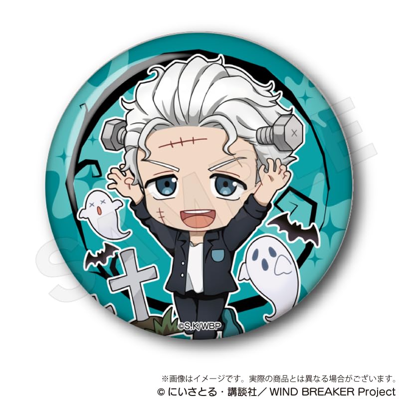 WIND BREAKER Trading Hologram Can Badges Black Halloween Box of 9 Ver.