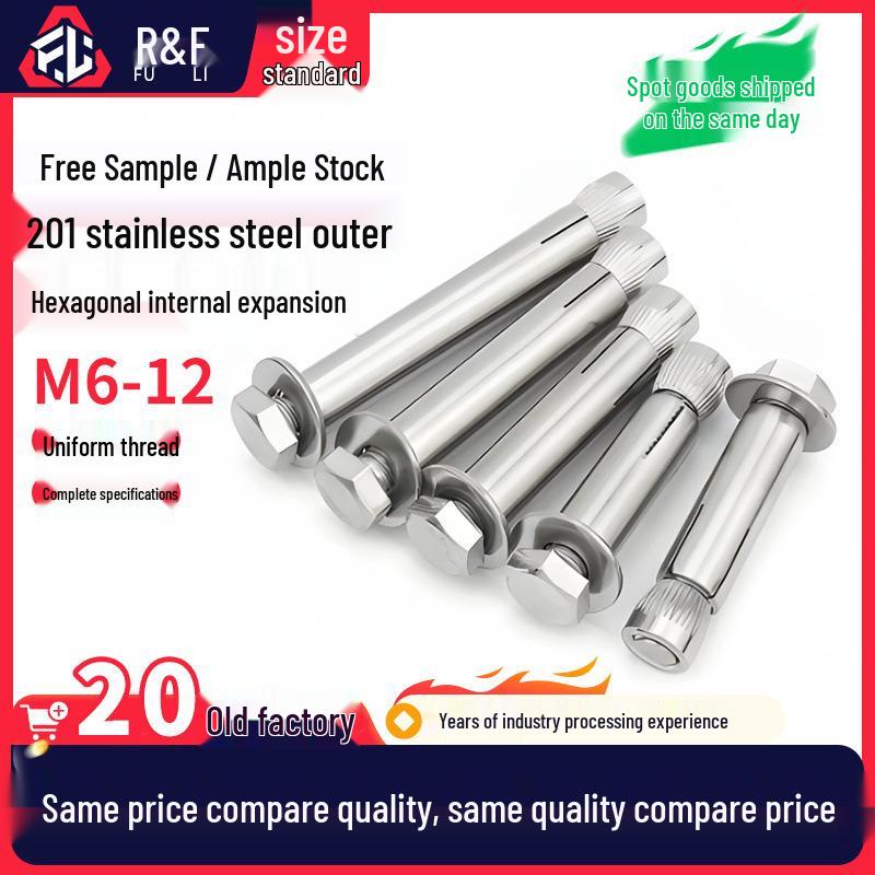 

201 Stainless Steel Internal Hexagon Expansion Bolt M6x50