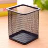 Creative  Pen Holder Desk Metal Mesh Square Pen Box Container Organizer Stationery Desktop Ornaments