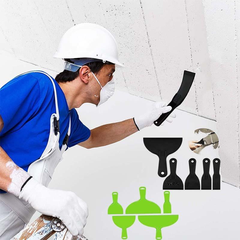 5/6 Pcs Plastic Scraper Set Spatula Putty Knife Spreader Filler Painting Paint DIY