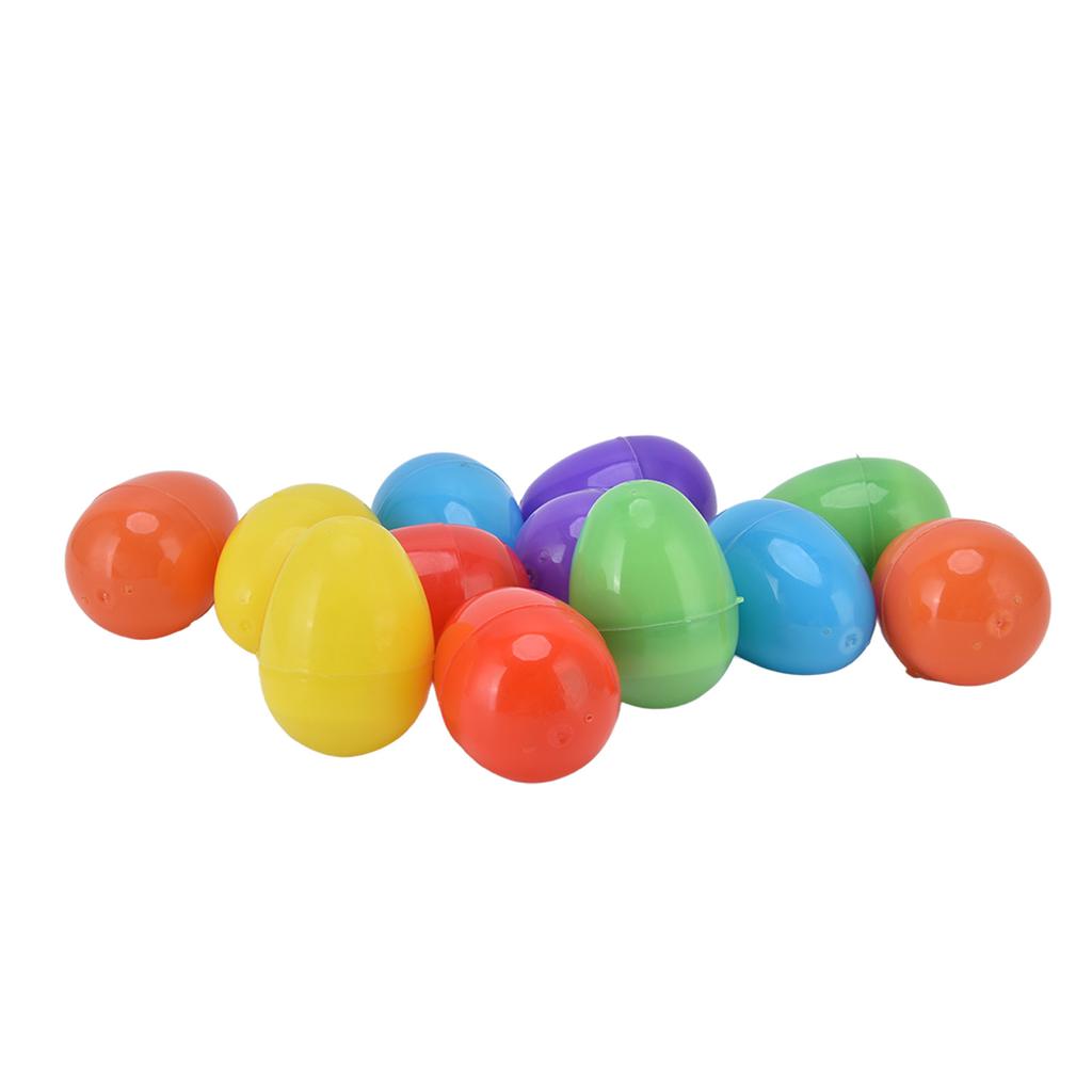12pcs Easter Eggs Light Up Glowing Decorative DIY Plastic Built In Battery Warm LED Easter Eggs for
