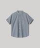 ANOTHER OFFICE River Roll-Up Shirt (Gray-Blue Check)