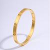 Classic titanium steel bracelet for women, popular fashion light luxury bracelet, ten diamond gold bracelet for girlfriends