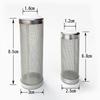 12/16mm Aquário Entrada de Entrada Filtro de Malha de Aço Inoxidável Rede de Proteção Acessórios para Filtro de Tanque de Peixes Filtro de Admissão Tampa do Pré-filtro