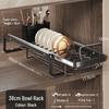 Kitchen Stainless Steel Pull-Out Dish Rack