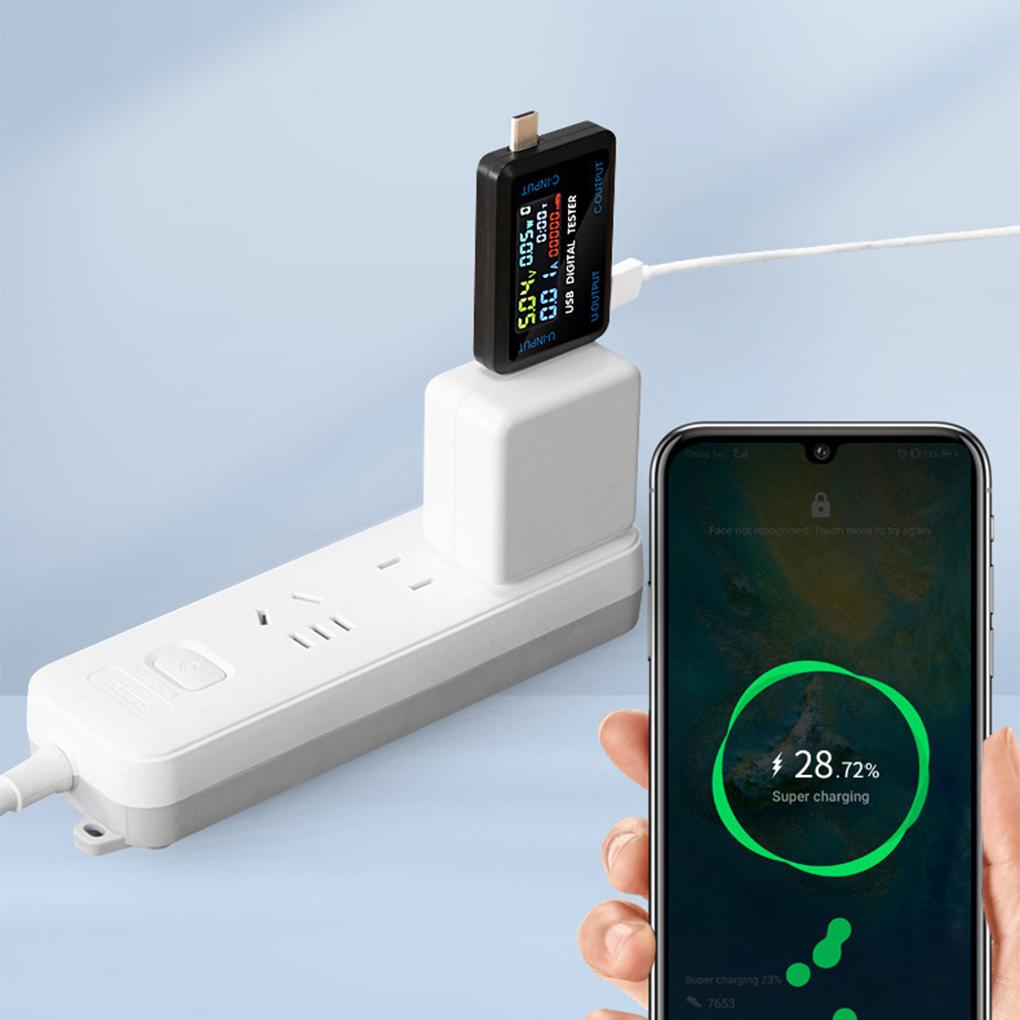 

Portable Fast Capacity Tester Capacity Type-C For Supply Meter Functional USB Voltage And Meter For forPhone Users