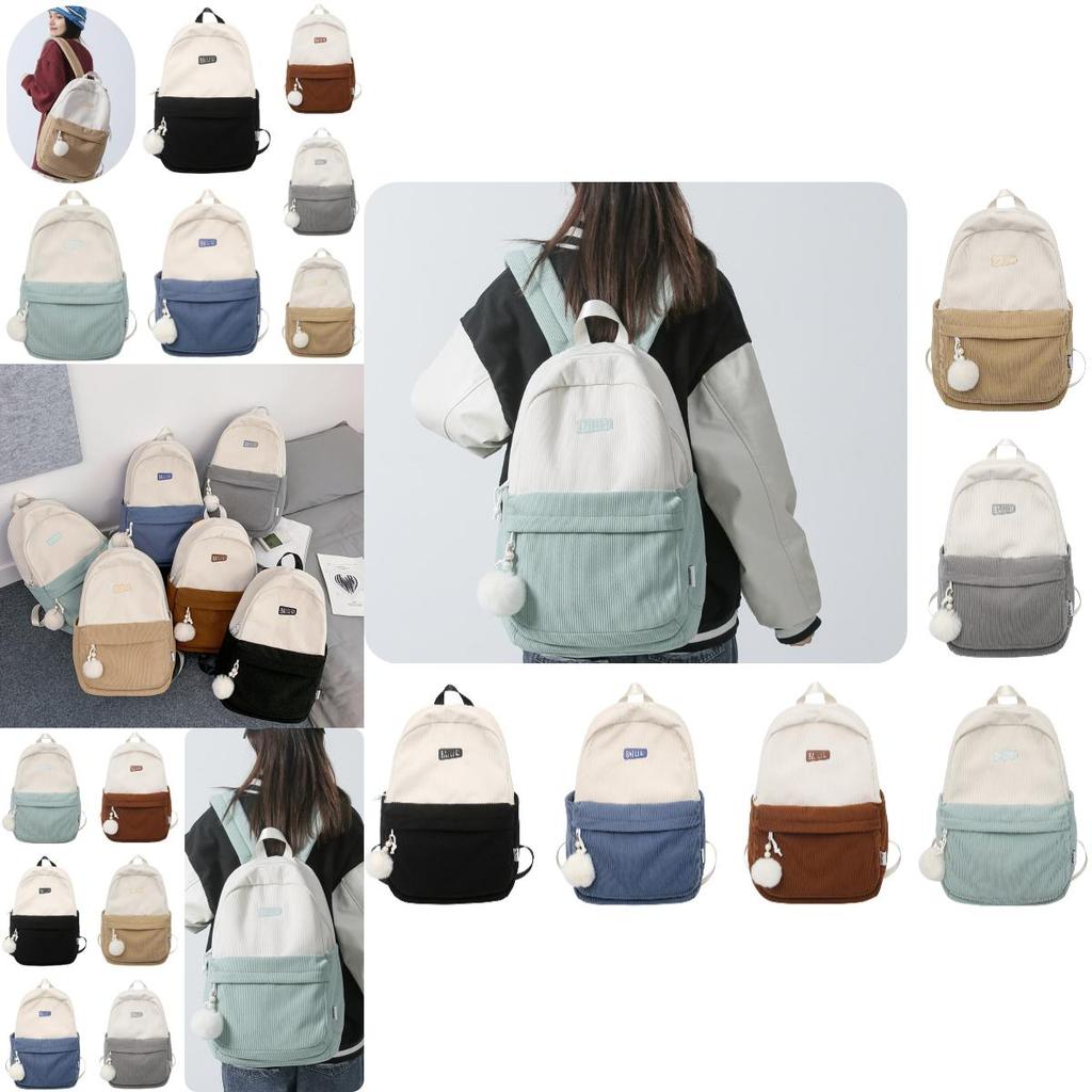 Ruiyingzizhi Vintage Ins Autumn And Winter Double Shoulder Backpack For College Students Large Capacity Breathable Street Fashion Style 15-25 Days