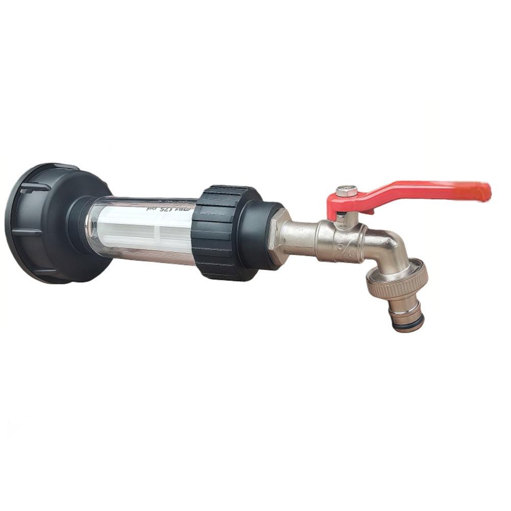 For Durable IBC Tote Adapter with Leak Proof Seal and Easy Switch Faucet for Garden Irrigation and Industrial Use