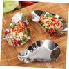 Stainless Steel Oyster Saucer Kitchenware Tray Kitchen Pot Shovel Soup Spoon Tray Seasoning Butterfly Soy Sauce Dish
