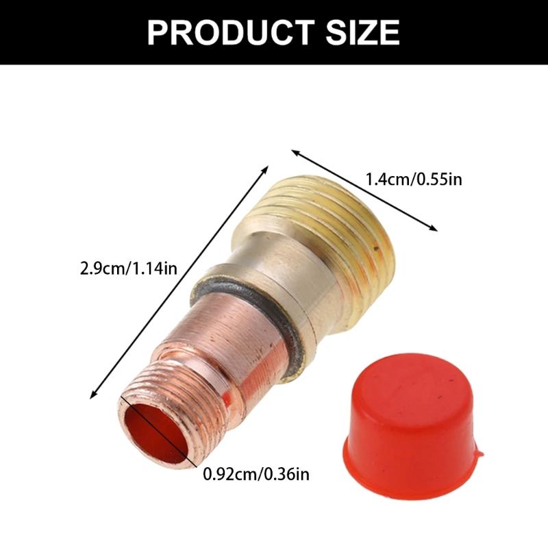 TIG Welding Torch Set Glass Cup Collet Gas Lens 1.6mm/2.4mm Welding Nozzle for WP17 WP18 WP26 Welding Torch
