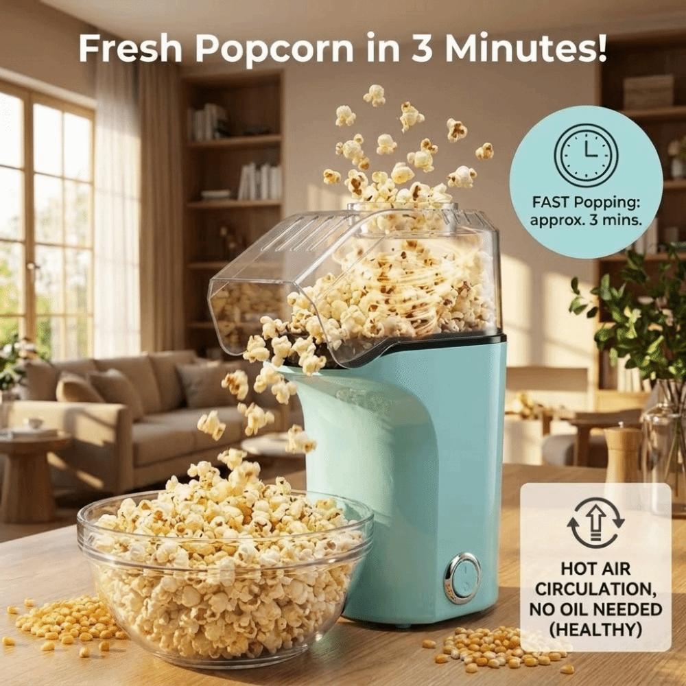 High Popping Rate Popcorn Machine Automatic Electric Popcorn Maker Party Use