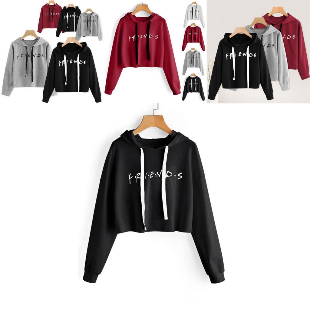Print Womens Friends Hoodie Hoody Sweatshirt Ladies Pullover Sweater Jumper Hot