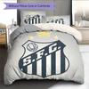Santos FC Pattern Bedding Home Decoration Birthday Gift (1 * duvet cover + 2 * pillowcase, without core)