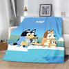 Cartoon B-Blueys Printed Blanket Picnic Blankets Warm Blanket Soft and Comfortable Blanket Home Travel Birthday Gift