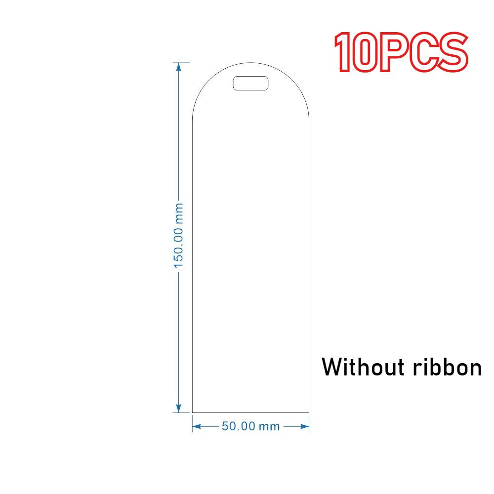 10PCS Clear Acrylic Bookmark Paintable Blank Bookmarks Rectangle Reading Transparent Book Marker Page Markers Book Label