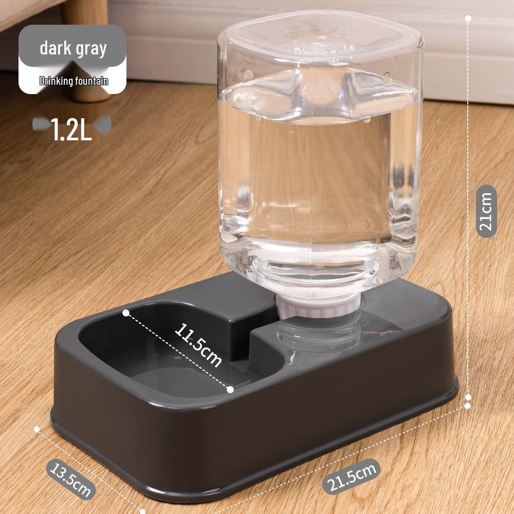 Automatic Double Bowl Pet Feeder: Anti-Spill Cat & Dog Food and Water Bowl Set