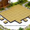 1/4Pcs 1:12 Dollhouse Flooring Simulation Outdoor Floor Bricks Miniature Modular Anti Corrosion Floor Mini Model Furniture Decor