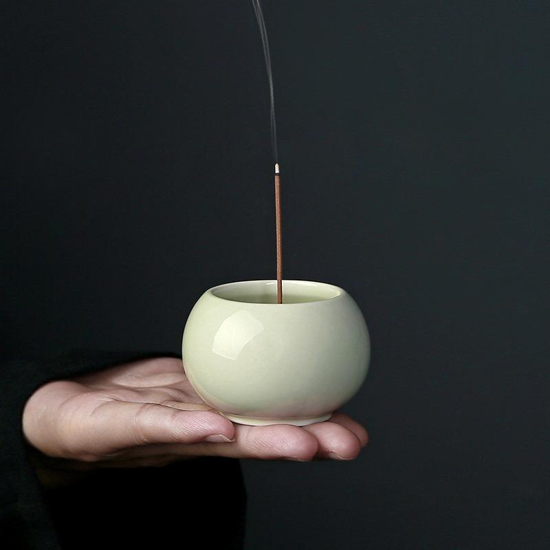 Ceramic Small Incense Burner Incense Burner Line Incense Insert Incense Seat Tea Table Ornament