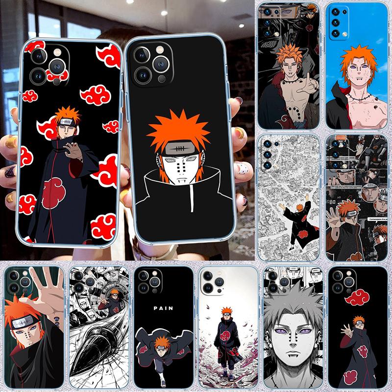 RA30 Pain Akatsuki NARUTO Transparent Phone Case for Motorola Moto G7 G8 G9 G84 G85 G73 G24 G15 Z2 Play Power Plus