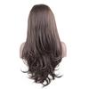 Dark Brown Natural Wave Wig Synthetic Lace Front Wig Glueless Natural Hairline Heat Rsistant Fiber Hair For Women Daily Wear