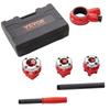 VEVOR Ratchet Pipe Threader Kit, 1/2" NPT, 3/4" NPT, 1" NPT Manual Ratcheting Pipe Threader