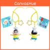 Swimming Crayon Shinchan Circle Superman Dress Up Summer Series Keychain Cartoon