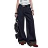 Women's Retro Low-Rise Wide-Leg Jeans