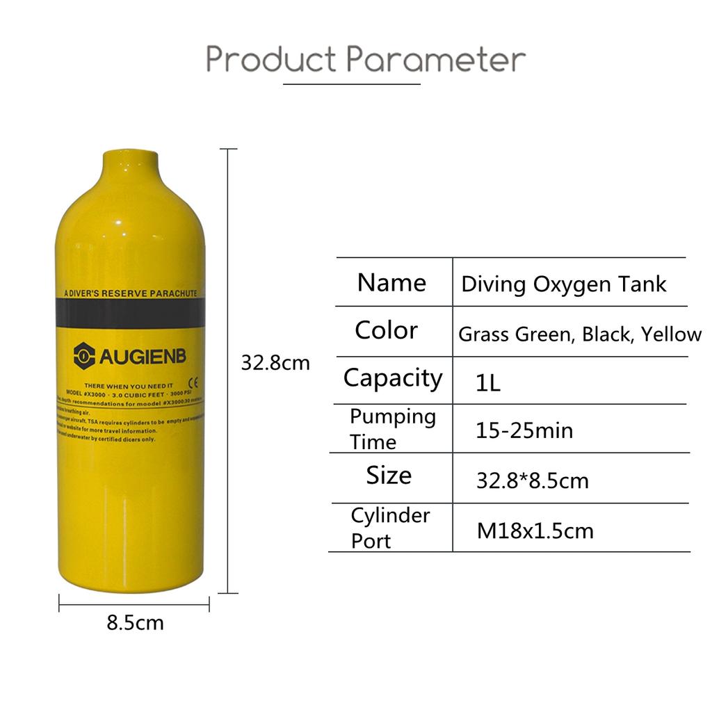 Buy 1L Mini Scuba Diving Tank Gear Oxygen Cylinder Snorkeling