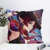 Game Genshin Impact Chasca Pillow Case Square Pillow Bedroom Sofa Leisure Comfort Cushion Car Living Room Home Decoration