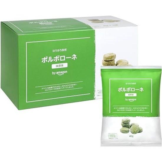 Porbolone Matcha Flavor 40g x 10 Bags Bite-Sized Crumbly Cookies FoodBeveragesAlcohol