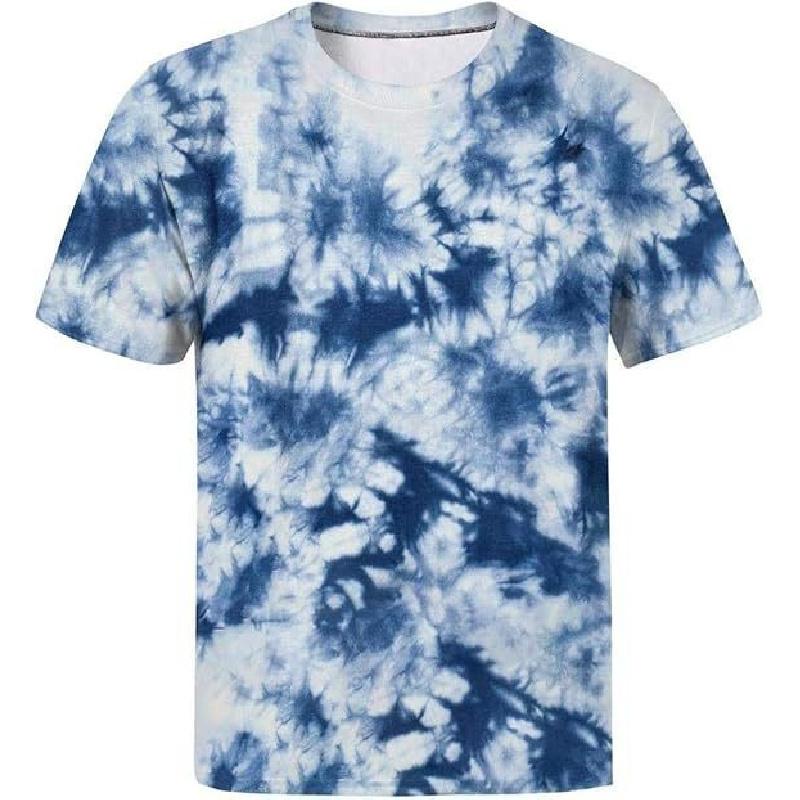 2026 Summer New 3D Digital Print Short Sleeve Men s Casual Crew Neck T-Shirt S