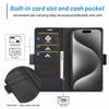 Magnetic Flip Leather Case For iPhone 16 15 14 13 12 Pro Max 11 X  XS XR 7 8 Pro Plus Max Mini SE Book Card Slot Wallet Cover