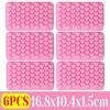 3D Heart Shape Silicone Candle Mold Kitchen Food Grade Mini Love Ice Tray Candy Cake Chocolate DIY Baking Mould Party Decor Gift