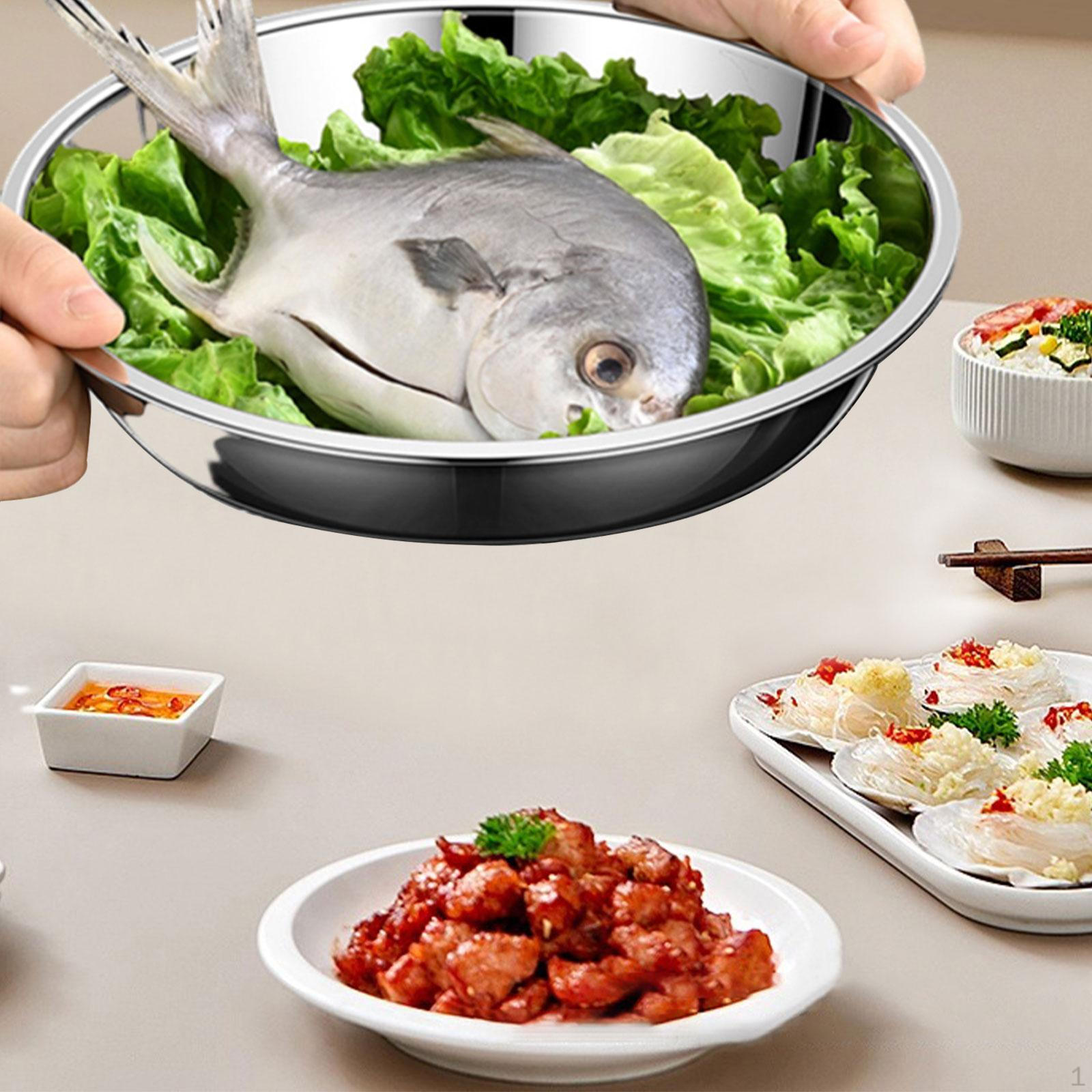 

Обеденная тарелка из нержавеющей стали для обедов на открытом воздухе 20cm