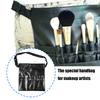 Adjustable Belt Strap Cosmetic Brush Organizer Bag 22 Pockets PU Leather Case Holder For Professional Makeup Artists