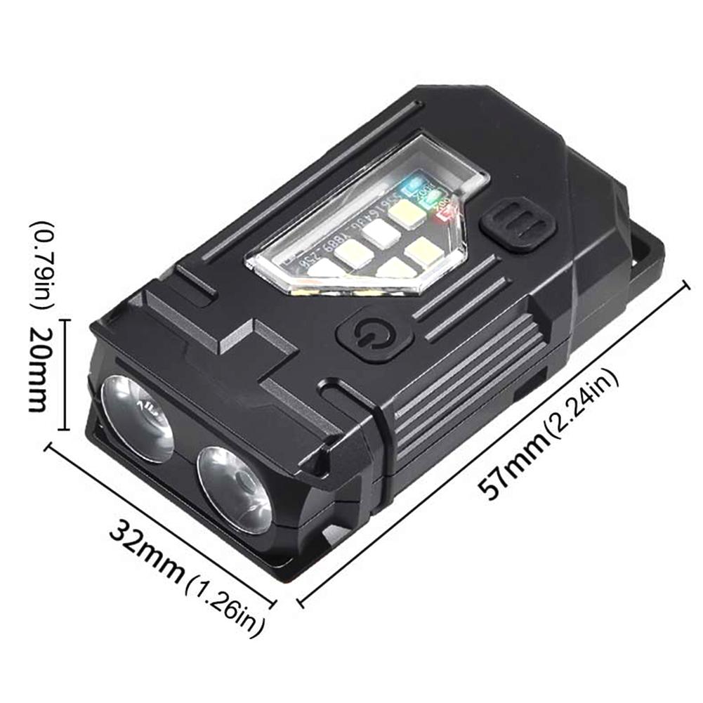 LED SMD Running Light USB Rechargeable Portable Work Light with Magnetic Base for Night Working Running Camping Fishing Hiking